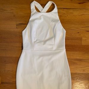 White bodycon dress